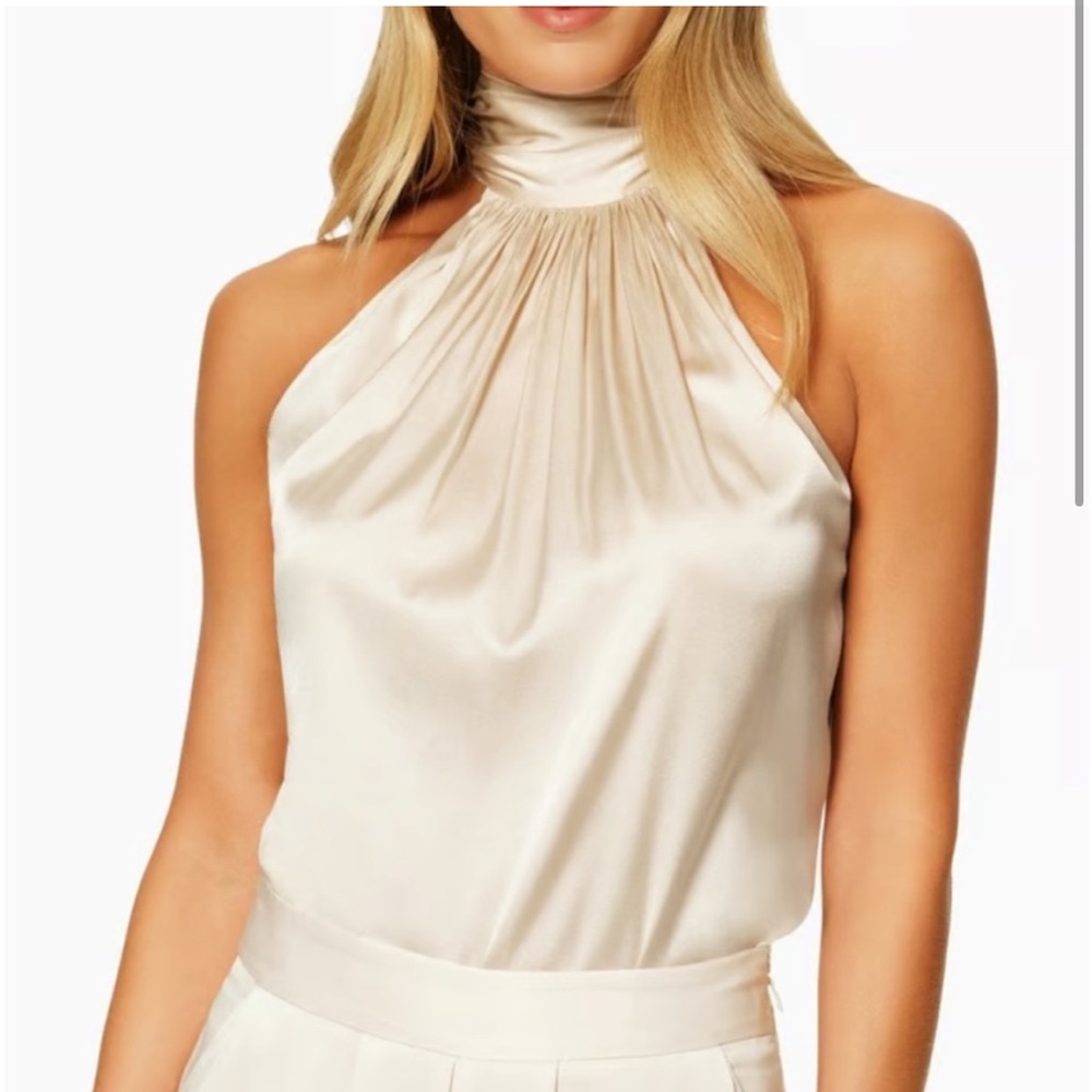 ASTR Cream Silk Hater Top, size Small